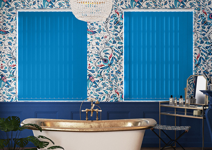 Trinity (FR Blackout), Cerulean - Vertical Blind - Image 6